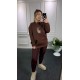 Leopar Detay Kahve Şardonlu Sweat Leopar Detay Kahve Şardonlu Sweat