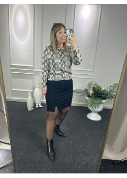 Celly Yırtmaç Detay Çelik Fitilli Etek