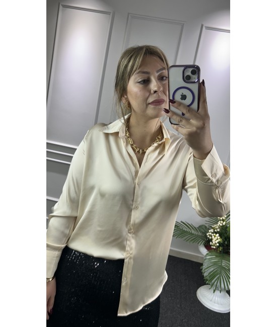 Bej Zra Saten Gömlek Bej Zra Saten Gömlek