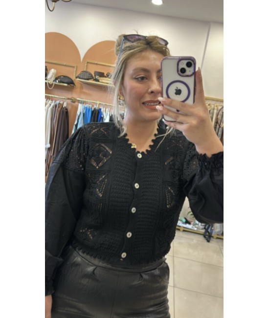Tasarım Crop Triko Hırka&Bluz Tasarım Crop Triko Hırka&Bluz
