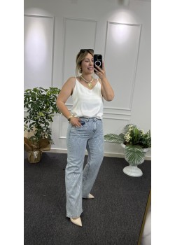 Baklava Taşlı Likralı Palazzo Jean Baklava Taşlı Likralı Palazzo Jean