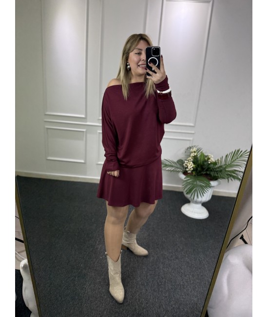 Oysho Kumaş Bordo İkili Takım Oysho Kumaş Bordo İkili Takım