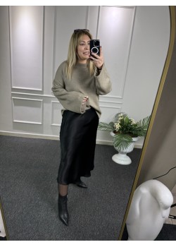 Siyah Zra Model Saten Etek