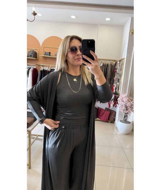 Soft Touch Relax Grey 3’lü Set