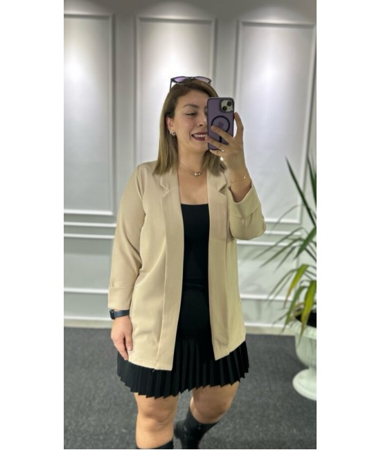 Taş Rengi Mevsimlik Ceket Taş Rengi Mevsimlik Ceket