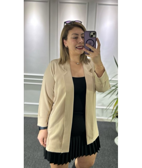 Taş Rengi Mevsimlik Ceket Taş Rengi Mevsimlik Ceket