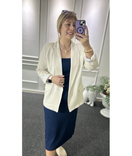 Keten Blazer Ceket Keten Blazer Ceket