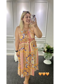 Bebe Tasarım Etnik Askılı Elbise