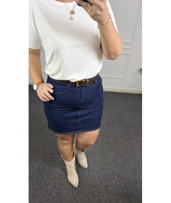 Premium Jean Lacivert Kot Etek Premium Jean Lacivert Kot Etek