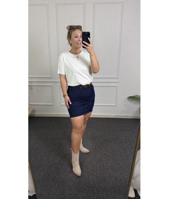 Premium Jean Lacivert Kot Etek Premium Jean Lacivert Kot Etek