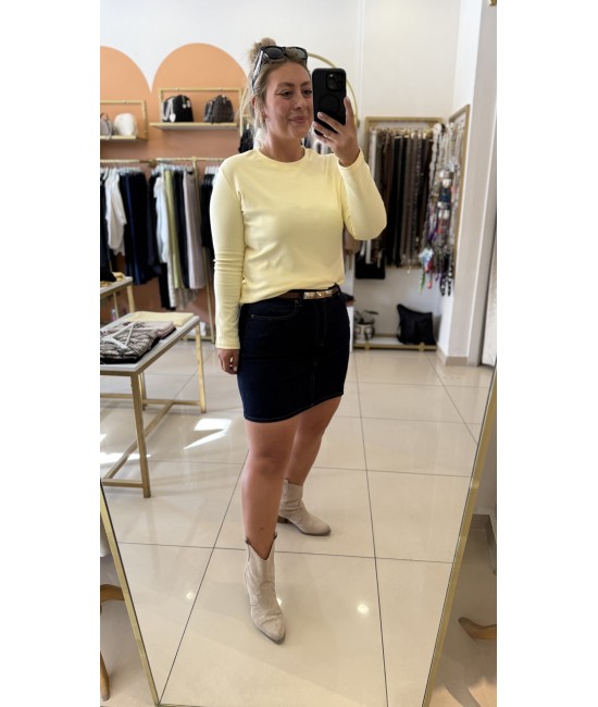 Premium Jean Lacivert Kot Etek Premium Jean Lacivert Kot Etek