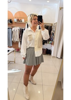 Mini Pileli Şortlu Etek