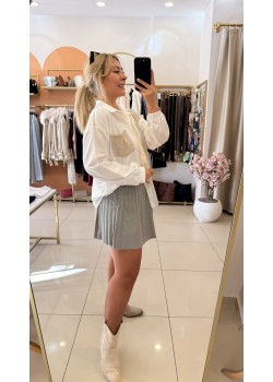 Mini Pileli Şortlu Etek