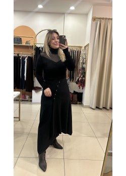 Zra Muadili Lacivert Selanik Kumaş Asimetrik Etek