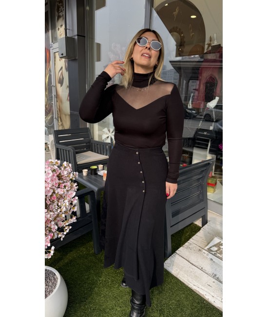 Zra Muadili Lacivert Selanik Kumaş Asimetrik Etek Zra Muadili Lacivert Selanik Kumaş Asimetrik Etek