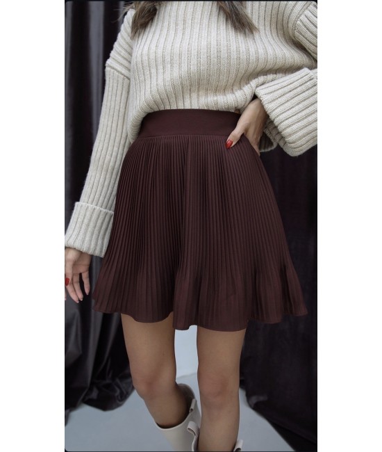 Zra Şort Etek-Kahve