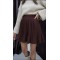 Zra Şort Etek-Kahve