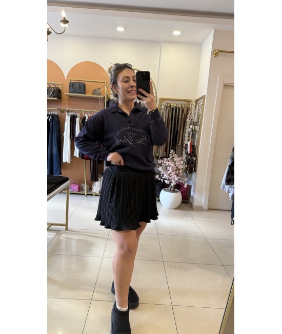 Zra Şort Etek-Siyah