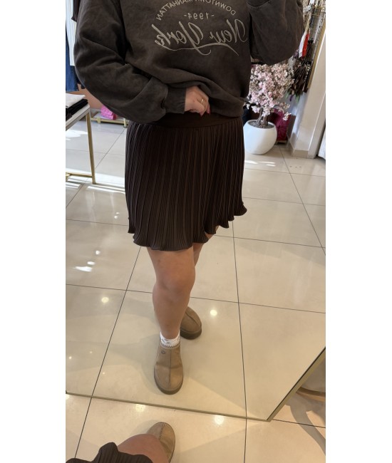 Zra Şort Etek-Kahve