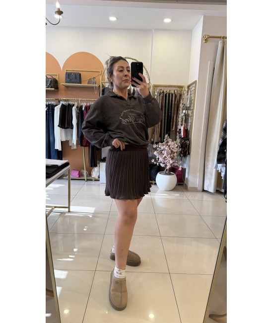 Zra Şort Etek-Kahve