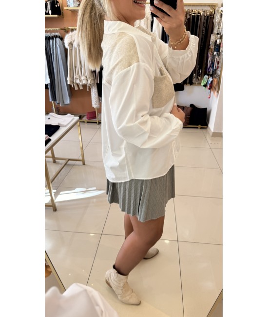 Tasarım Triko Detay Gömlek Tasarım Triko Detay Gömlek