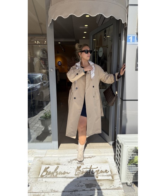 Premium Seri Şal Detay Trençkot Premium Seri Şal Detay Trençkot