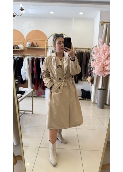 Premium Seri Şal Detay Trençkot