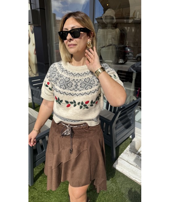 Zra Muadili Nakışlı Eleni Kazak 