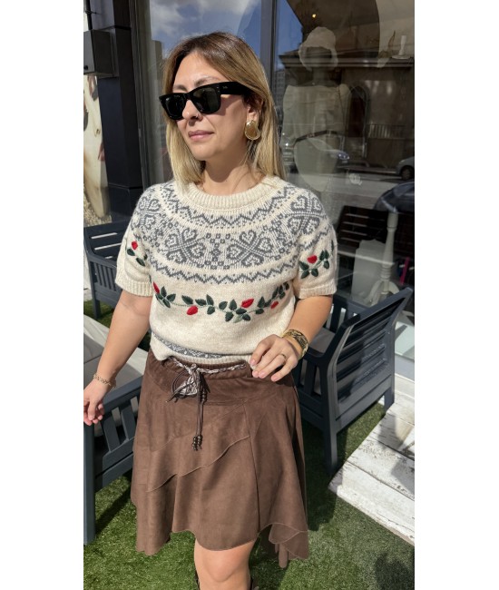 Zra Muadili Nakışlı Eleni Kazak 