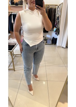 Premium Baklava Taşlı Boyfit Jean