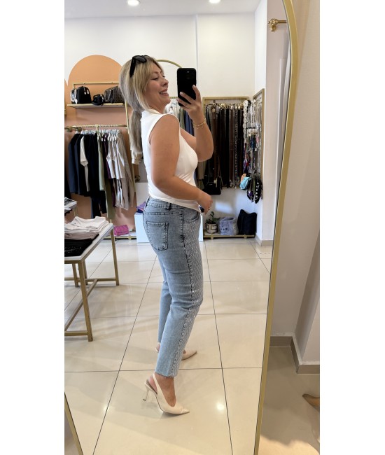 Premium Baklava Taşlı Boyfit Jean Premium Baklava Taşlı Boyfit Jean