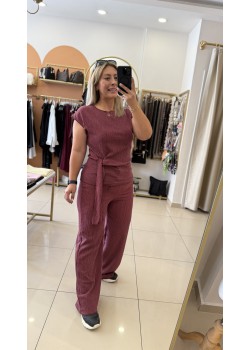 Bordo Yandan Bağlama Detay İkili Takım