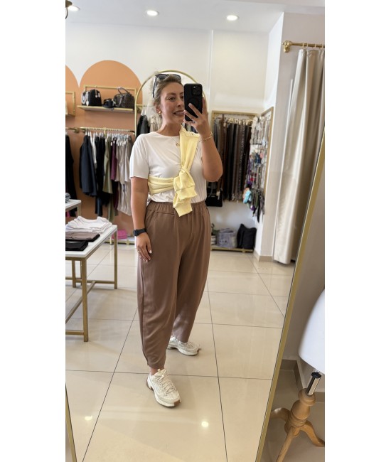 Kahve Modal Şalaş Kalıp Paça Tutturmalı Alt