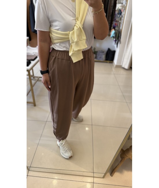 Kahve Modal Şalaş Kalıp Paça Tutturmalı Alt