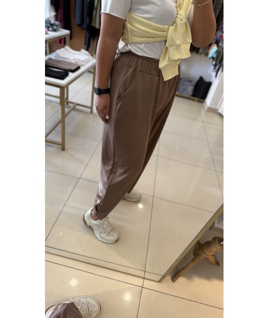 Kahve Modal Şalaş Kalıp Paça Tutturmalı Alt