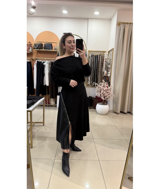 Tasarım Modal Kumaş Etek&Bluz Takım