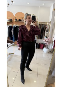 Duble Paça Kemerli Kalem Kumaş Pantolon