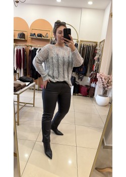 Premium Siyah Mumlu Boyfit Pantolon