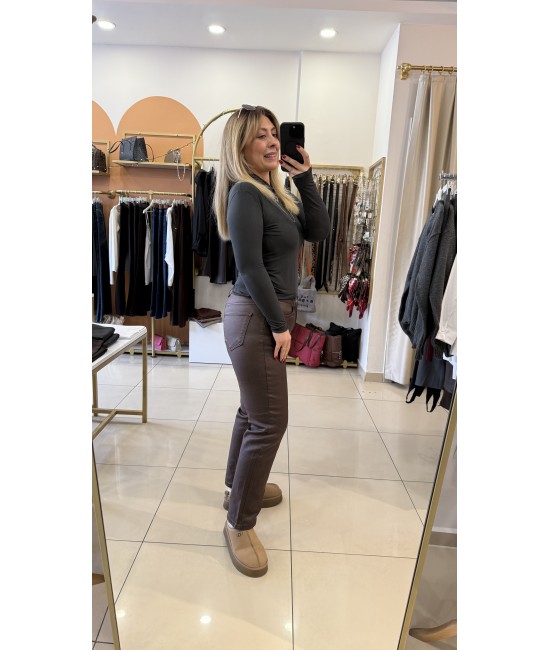 Premium Acıkahve Zra Mumlu Pantolon Premium Acıkahve Zra Mumlu Pantolon