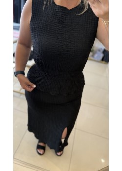 Bubble Siyah Etek&Bluz Takım