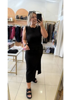 Bubble Siyah Etek&Bluz Takım