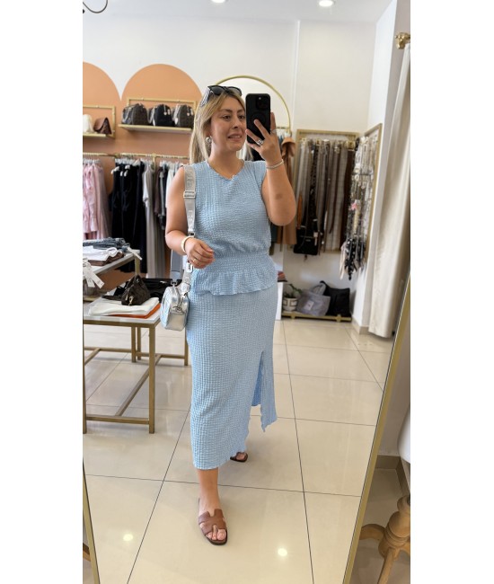 Bubble Mavi Etek&Bluz Takım Bubble Mavi Etek&Bluz Takım