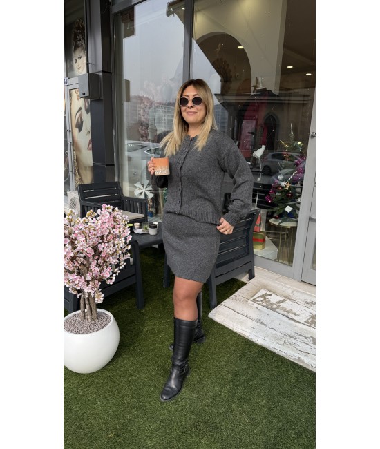 Premium Düğmeli Triko Takım