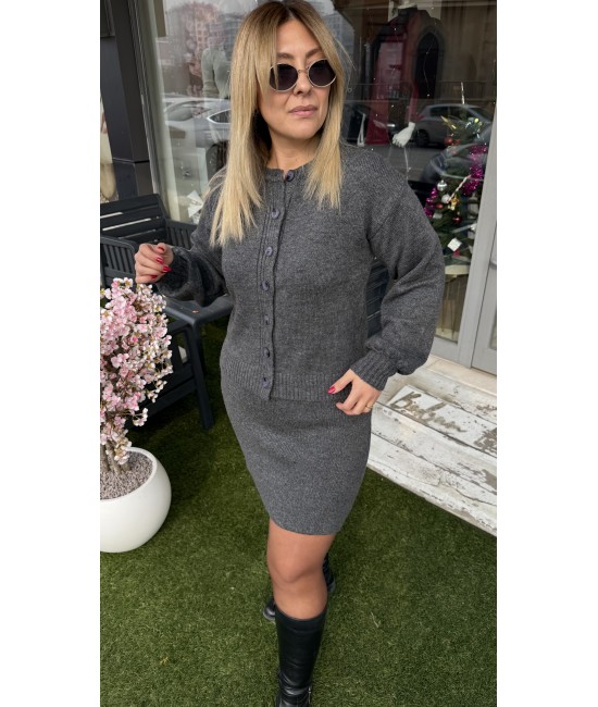 Premium Düğmeli Triko Takım