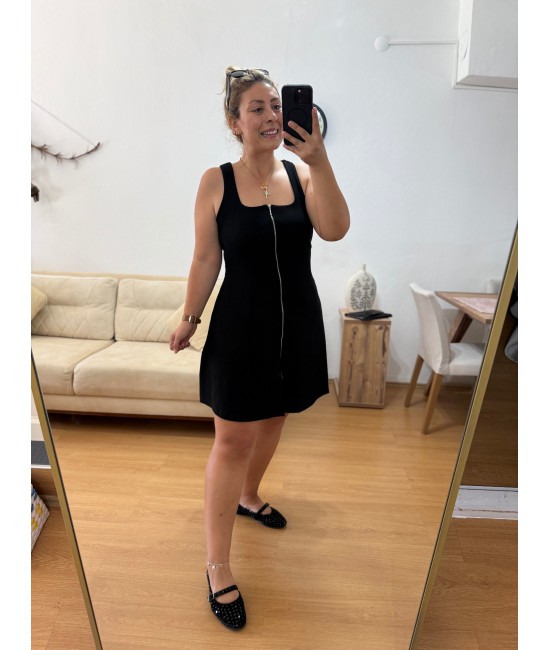Fermuarlı Mini Elbise Fermuarlı Mini Elbise