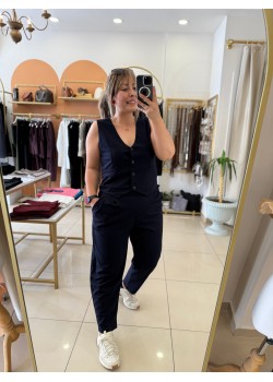 Yelekli Kumaş Takım