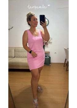 Modal Basic Pembe Mini Elbise