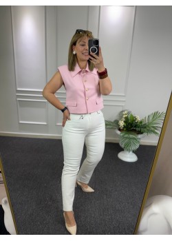 Zra Beyaz Boyfit Jean Pantolon